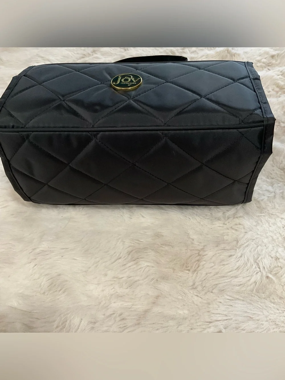 NWOT Joy Mangano Better Beauty Case w/ clear detachable compartments, black